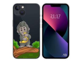 Capa iPhone 13 (6.1) TUMUNDOSMARTPHONE Desenhos Transparente Multicor