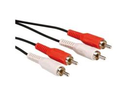 Cabo ROLINE (Cinch e RCA - 5m - Preto)
