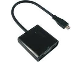Cabo HDMI VALUE (Micro HDMI - VGA - 15 cm - Preto)