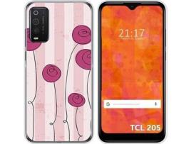 Capa TCL 205 TUMUNDOSMARTPHONE Flores Vintage Multicor