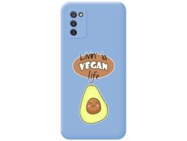 Capa Samsung Galaxy A03s TUMUNDOSMARTPHONE Silicone Líquida Desenhos Azul