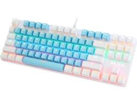 Teclado WELUOT K100 87 Key RGB Backlight (Layout Inglês - Multicores)