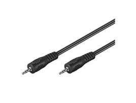 Cabo de Áudio Goobay (Jack 3.5mm - 5 m - Preto)