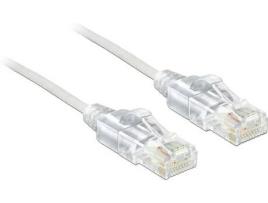 Cabo de Rede DELOCK (RJ45 - 3 m - Branco)