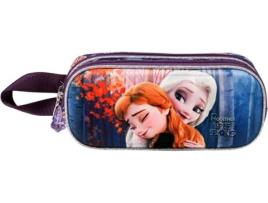 Estojo Duplo FROZEN 2 Strong 3D (Roxo - 10x22.5x7cm)