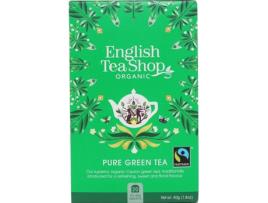 Chá ENGLISH TEA SHOP Pure Green Tea 20 Saquetas (40 g)