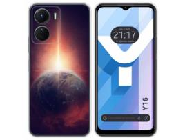 Capa para Vivo Y16 TUMUNDOSMARTPHONE Desenhos Terra Multicor