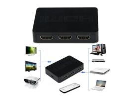 Switch Hub HDMI 3 para 1 com comando