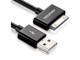 Cabo DELEYCON MK414 (USB - 30 Pin - 0.5 m - Preto)