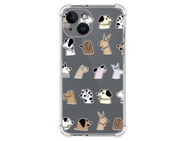 Capa para iPhone 14 (6.1) TUMUNDOSMARTPHONE Desenhos Anti Golpes Cães Multicor