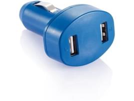 Carregador DESIGN GIFTS 2 Portas Usb Para Carro (5v/2,4a - Azul)