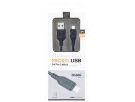 Cabo De Dados Usb 2.0 M Para Micro Usb M Sky Blue B5884 1M (Preto)