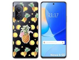 Capa para Huawei Nova 9 Se TUMUNDOSMARTPHONE Desenhos Transparente Ananás Multicor
