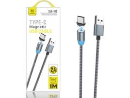 Cabo para Samsung Galaxy S22 Plus 5G MIMACRO SJX 183 (USB + Type-C - 1 m - Cinzento)