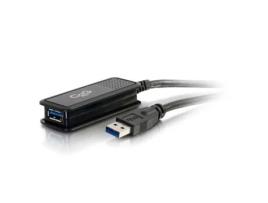 Cabo de Dados C2G (USB A - 5 m - Preto)