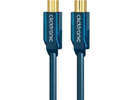 Cabo de Antena CLICKTRONIC (Coaxial - 5 m - Azul)