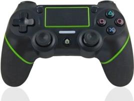 Comando PS4 YLW LV000419 Preto e Verde (Wireless)