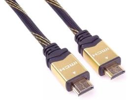 Premiumcord Kphdmet3 Cabo Hdmi 3 M Hdmi Type a Standard Preto Dourado