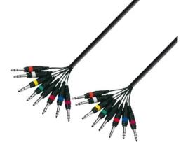 Cabo de Áudio ADAM HALL (Jack 6.3mm - 3 m - Preto)