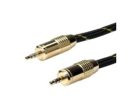 Cabo ROLINE GOLD (Jack 3.5 mm - 5m - Preto)