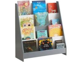 Livraria Infantil SOBUY (Cinzento - MDF - 80x30x88 cm)