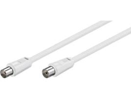 Cabo de Antena GOOBAY (Coaxial - 1.5 m - Branco)