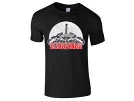 T-shirt SCORPIONS Algodão Homem (Preto - 152)