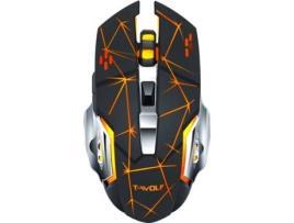 Rato Gaming T-WOLF Q13 (2.400 dpi - Preto)