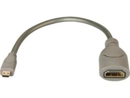 Cabo HDMI LINDY (Micro HDMI - 15 cm - Cinzento)