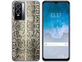 Capa para Vivo Y76 5G TUMUNDOSMARTPHONE Desenhos Animal 01 Multicor
