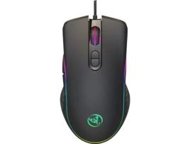 Rato Gaming HXSJ RGB Mecânico de Programação 6400 dpi (Preto)