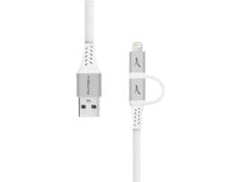 Cabo AKASHI ALTMINIMFIUSBC (Lightning, USB-C - 0.10m - Branco)