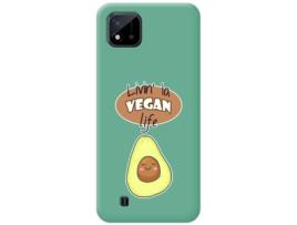 Capa Realme C11 2021 TUMUNDOSMARTPHONE Silicone Líquida Desenhos Verde