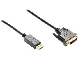 Cabo de Série ALCASA (DVI - DisplayPort - Preto)