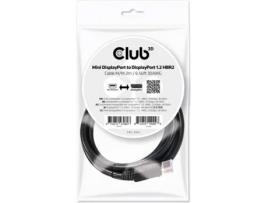Cabo de Dados CLUB3D (Mini DisplayPort - 2 m - Preto)
