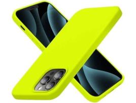 Capa iPhone 13 HONXINM Ultrafina Verde Fluorescente