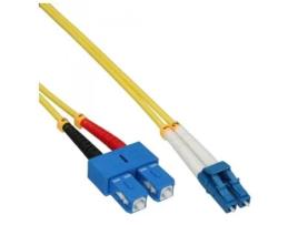 Inline 4043718150892 Cabo de Fibra Ótica 3 M Sc Lc Os2 Azul Amarelo