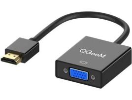 Cabo QGEEM QG-HD04 (HDMI-VGA - 16 cm - Preto)