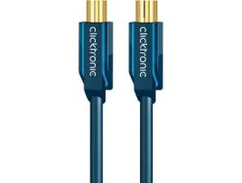 Cabo de Antena CLICKTRONIC (Coaxial - 10 m - Azul)