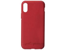 Capa para iPhone XR JUST GREEN vermelho reciclável