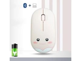 Mouse Bluetooth Mouse Sem Fio Recarregável Para Macbook Pro Mouse Sem Fio Bluetooth Para Computador Portátil (Rosa)