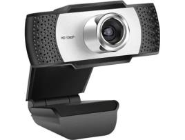 Webcam ECSEE A8B - 1080P HD CMOS 30FPS USB 2.0 (Cinzento)