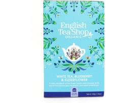 Chá ENGLISH TEA SHOP Chá Branco Mirtilo e Flor de Sabugueiro (40 g)