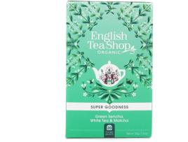 Chá ENGLISH TEA SHOP Sencha Verde Chá Branco e Matcha (35 g)
