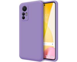 Capa Silicone Líquida Ultra Suave para Xiaomi 12 Lite 5G color Morada