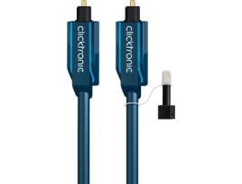 Cabo Fibra Ótica CLICKTRONIC (Toslink - 3 m - Azul)