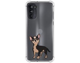 Capa Silicone Antigolpes para MotoroA Moto G52 4G Desenho Cães 05