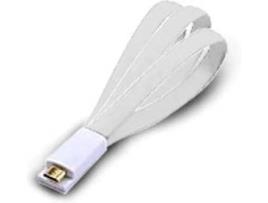 Cabo de Dados ATLANTIS LAND (USB A - Micro USB B - 1.5 m - Branco)