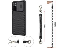 Capa Redmi Note 10S ANTIIMPACTO Camshield com Cordão Anti-roubo Preto