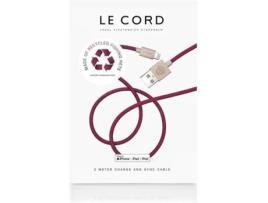 Cabo LE CORD 1332 (USB - Lightning - 2 m - Roxo)